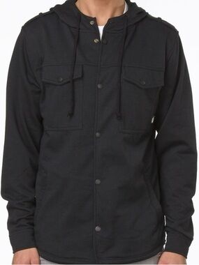 Vans  “Off The Wall”  Kinnear Men’s Black Bike Hoodie  Size Small